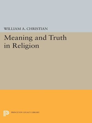 cover image of Meaning and Truth in Religion